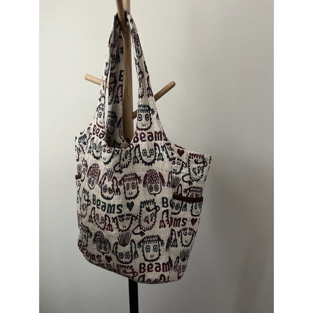 COPY - BEAMS Kawaii Tote Bag Pocket Diaper Bag Beach Bag Gym Bag Multi Purpose …